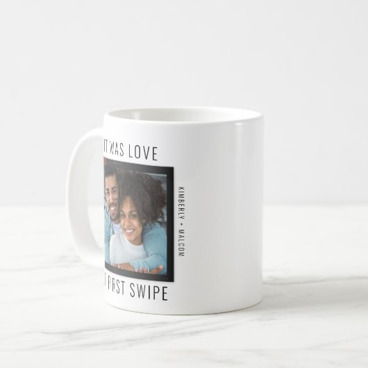 Liefde bij First Swipe Online Couple Valentijn Mok (Voorkant links)