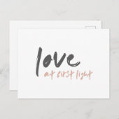 Liefde bij het eerste licht | Modern minimalistisc Briefkaart (Voorkant / Achterkant)