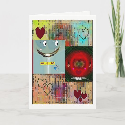 "Liefde bij Lege Kaart 5 x 7 Eerste van het (Voorkant)