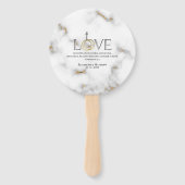 Liefde Bijbelse scripts Verse Ephesians 4:2 Marmer Handwaaier (Voorkant)