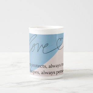 Liefde Bijbelvers Porselein Kop