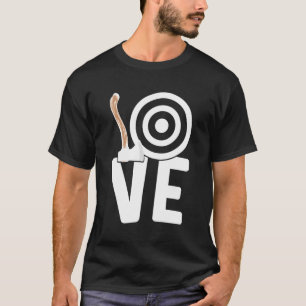 Liefde bijl gooien bijl gooien t-shirt