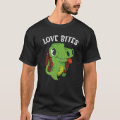 Liefde bijt dinosaurus t-shirt (Voorkant)