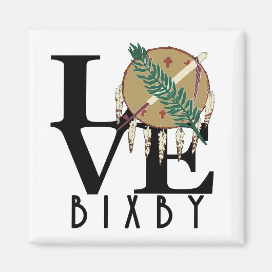 LIEFDE Bixby Oklahoma Magneet (Voorkant)