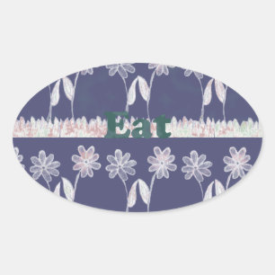 Liefde Blauw Baby shower kleuren Ovale Sticker