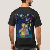 Liefde blijft voor altijd huwelijk t-shirt (Achterkant)