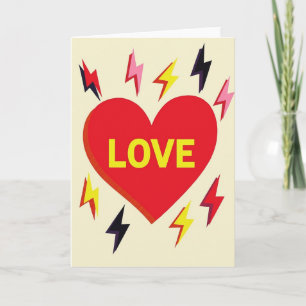 Liefde Bliksem Hart Kaart