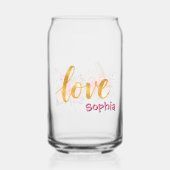 Liefde Blikvorm Glas (Achterkant)