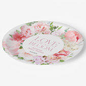 Liefde bloeit | Wild Garden Lijst Vrijgezellenfees Papieren Bordje (Gekanteld)