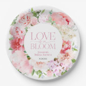 Liefde bloeit | Wild Garden Lijst Vrijgezellenfees Papieren Bordje (Voorkant)