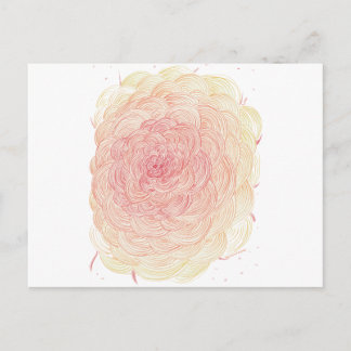 Liefde, bloem en hart voor goede karma briefkaart
