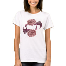 Liefde bloem vrouwen wit kleur T-shirt