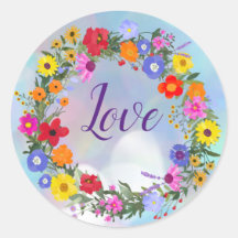 Liefde Bloemen Stickers