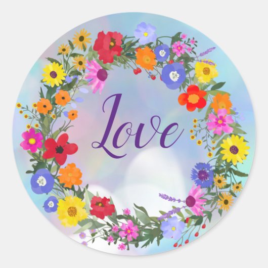 Liefde Bloemen Stickers (Voorkant)