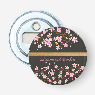 Liefde bloomt Cherry Blossom Button Flesopener
