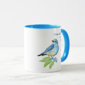 Liefde BLUEBIRDS zo veel als ik Mok van citaten vi (Voorkant rechts)