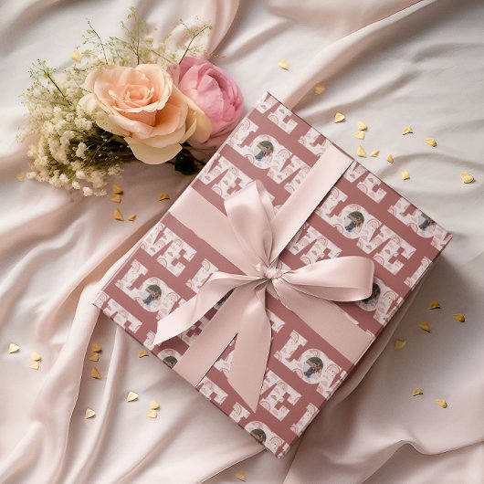 Liefde Boho Regenboog Foto Inpakpapier