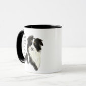 Liefde Border Collie zo veel van me zo veel van ee Mok (Voorkant links)