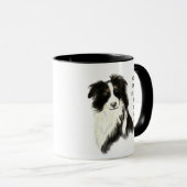 Liefde Border Collie zo veel van me zo veel van ee Mok (Voorkant rechts)