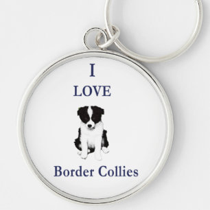 Liefde Border Collies Sleutelhanger