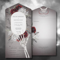 Liefde & Botten Spooky Rood Bloemen Trouwdiner