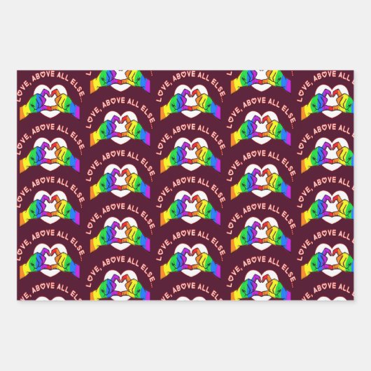 Liefde boven alles anders inpakpapier vel (Voorkant 2)