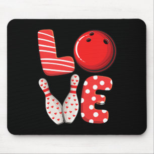 Liefde Bowling Byll En Pins Groep Matching Valenti Muismat