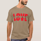 Liefde Braille Dag-braille alfabetisering Onderste T-shirt (Voorkant)
