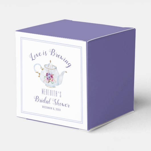 Liefde breekt Bridal Tea Party Bedankdoosjes (Achterkant)