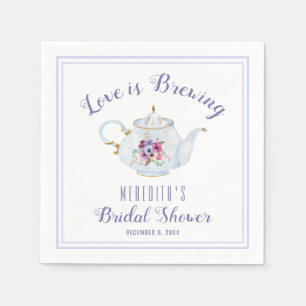 Liefde breekt Bridal Tea Party Servet