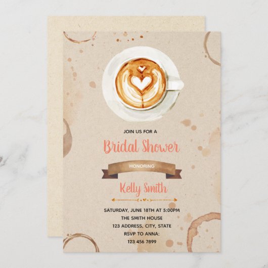 Liefde breekt bruidsdoucheuitnodiging kaart (Voorkant / Achterkant)