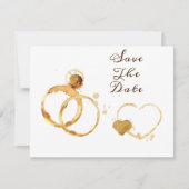 Liefde breekt de datum op save the date (Voorkant)