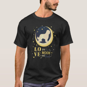 Liefde Briard hond naar de maan T-shirt
