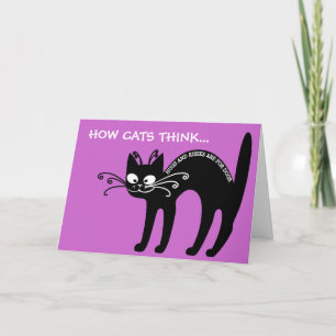 Liefde brief van mijn kat: katteetiquette feestdagen kaart