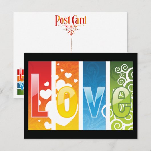 Liefde Briefkaart (Voorkant / Achterkant)