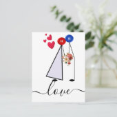 liefde briefkaart (Staand voorkant)