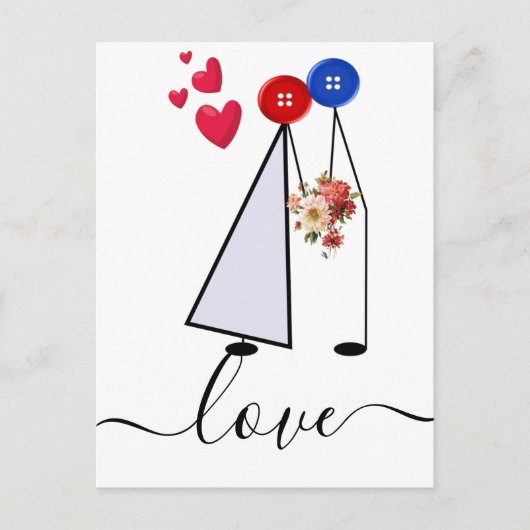 liefde briefkaart (Voorkant)