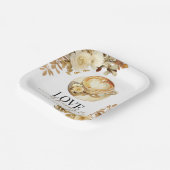 Liefde Brouwt Bruidsfeest Papieren Bordje (Gebogen)