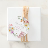 Liefde Brouwt Wilde Bloem Thee Bruiloftsfeest Bedankjes Labels (In situ)