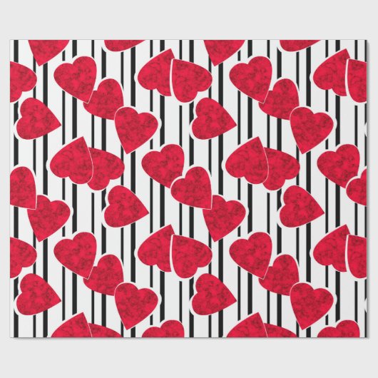 Liefde, bruiloft, Valentijnsdag Cadeaupapier (Vlak)