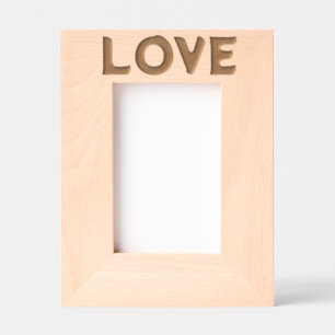 LIEFDE BRUILOFTLASER GEËTSTE HOUTEN FOTO LIJST GEGRAVEERDE LIJSTJES