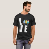Liefde Budgie Moeder Budgerigar Parkiet Vogel Pull T-shirt (Voorkant volledig)