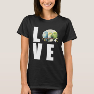 Liefde Budgie Moeder Grasparkiet Parkiet Vogel 1 T-shirt