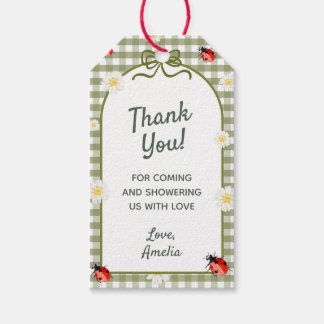 Liefde Bug Baby Shower Bedank Tag Cadeaulabel