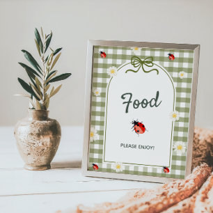 Liefde Bug Eettafel Baby Shower Bord Poster