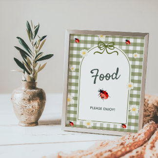 Liefde Bug Eettafel Baby Shower Bord Poster
