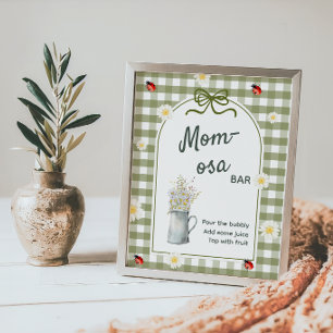 Liefde Bug Momosa Bar Baby Shower Bord Poster