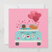 Liefde Bug Weddenschap Aangepast sparen de Datum Save The Date (Voorkant)