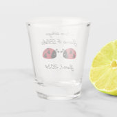 Liefde Bugs, personaliseren Shot Glas (Achterkant)