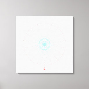liefde buiten canvas afdruk